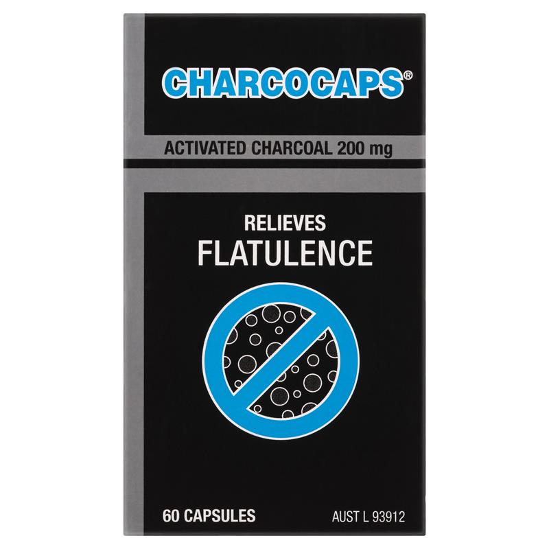 Load image into Gallery viewer, Charcocaps 200mg 60 Capsules
