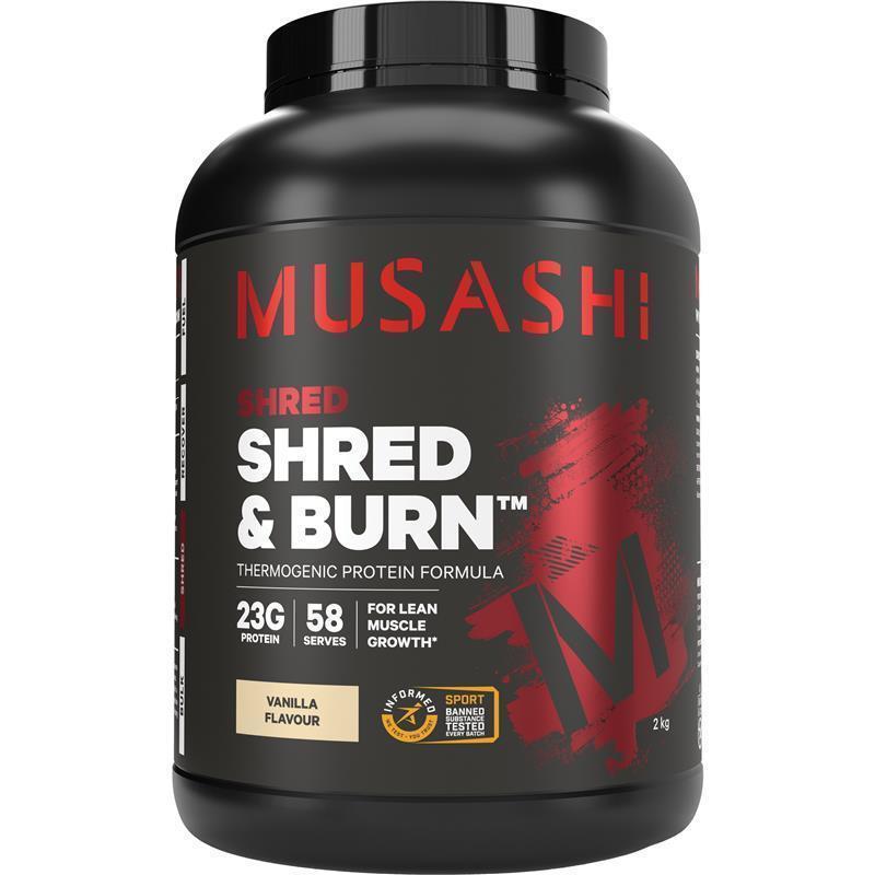 Load image into Gallery viewer, Musashi Shred And Burn Vanilla 2kg
