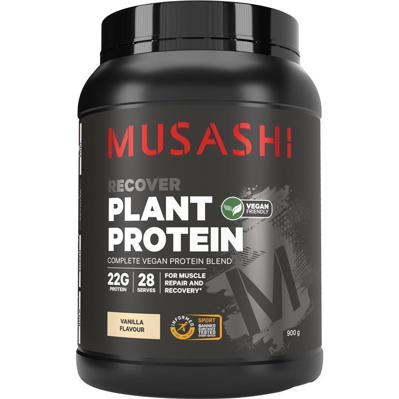 Load image into Gallery viewer, Musashi Plant Protein Vanilla 900g
