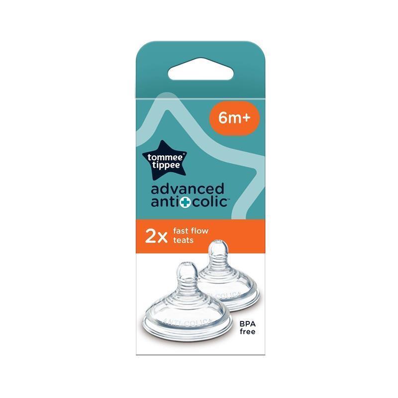 Load image into Gallery viewer, Tommee Tippee Natural Start AAC Fast Flow Teats 2 Pack
