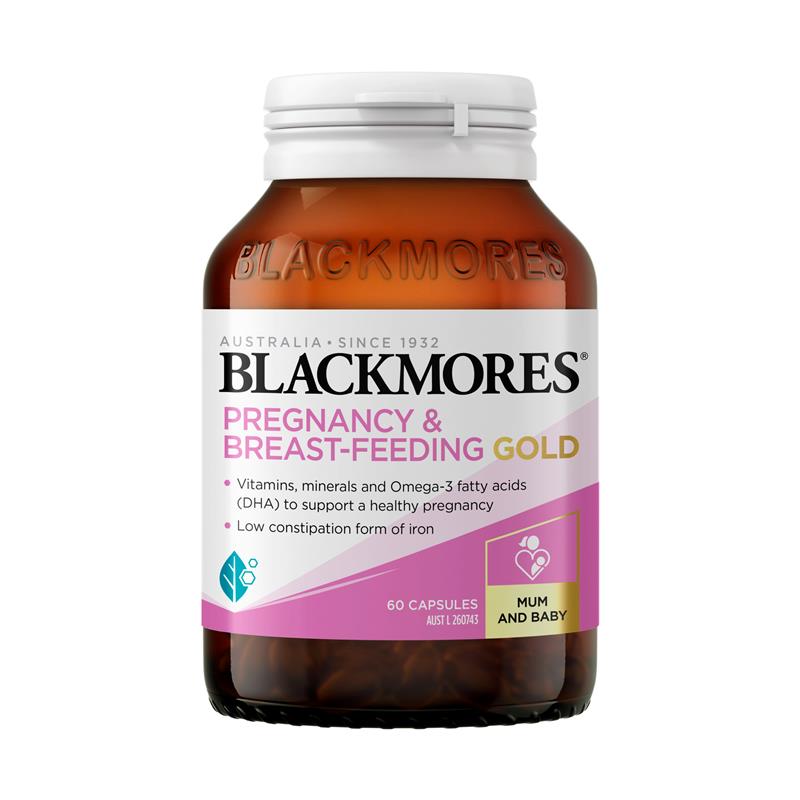 Load image into Gallery viewer, Blackmores Pregnancy and Breastfeeding Gold 60 Capsules
