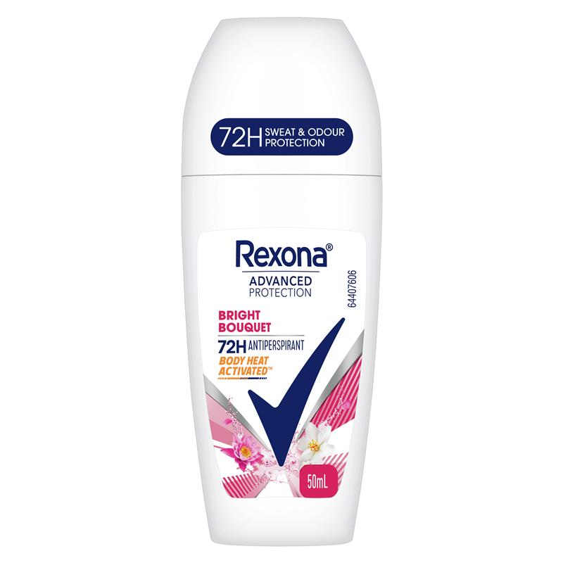 Load image into Gallery viewer, Rexona Women Advanced Antiperspirant Roll On Bright Bouquet 50ml
