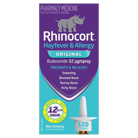 Rhinocort Original Hayfever & Allergy Nasal Spray 120 Sprays