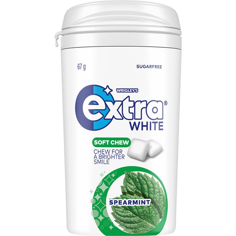 Load image into Gallery viewer, Wrigleys Extra Soft Chew Spearmint Bottle 67g
