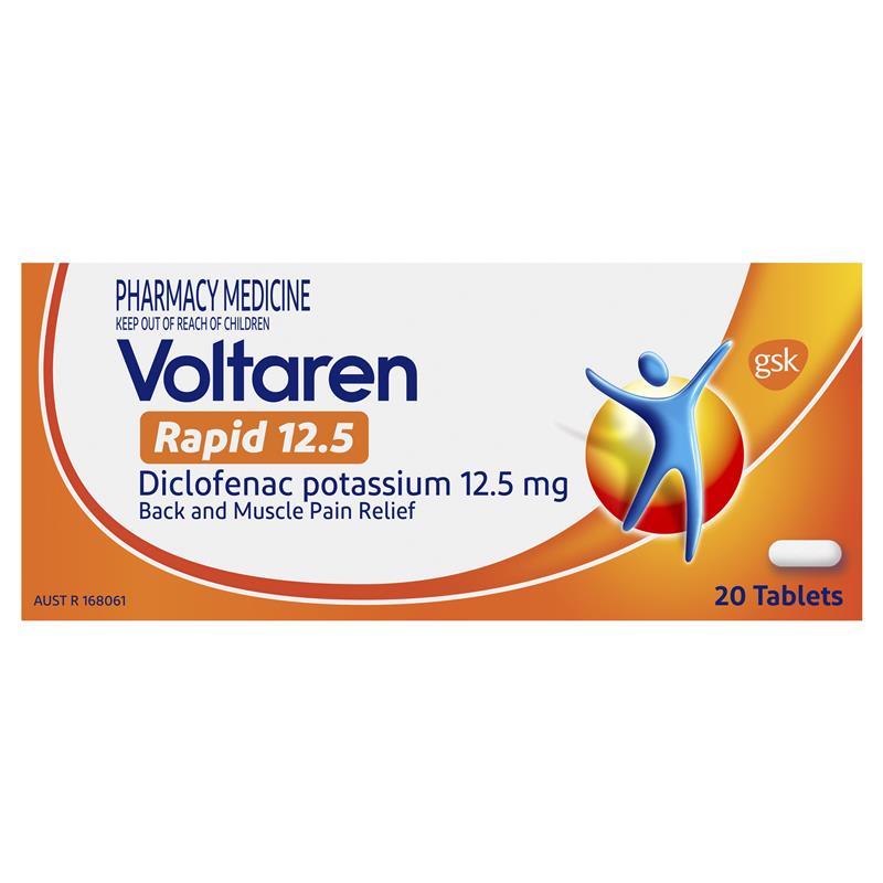 Load image into Gallery viewer, Voltaren Rapid 12.5mg Pain Relief Tablets 20
