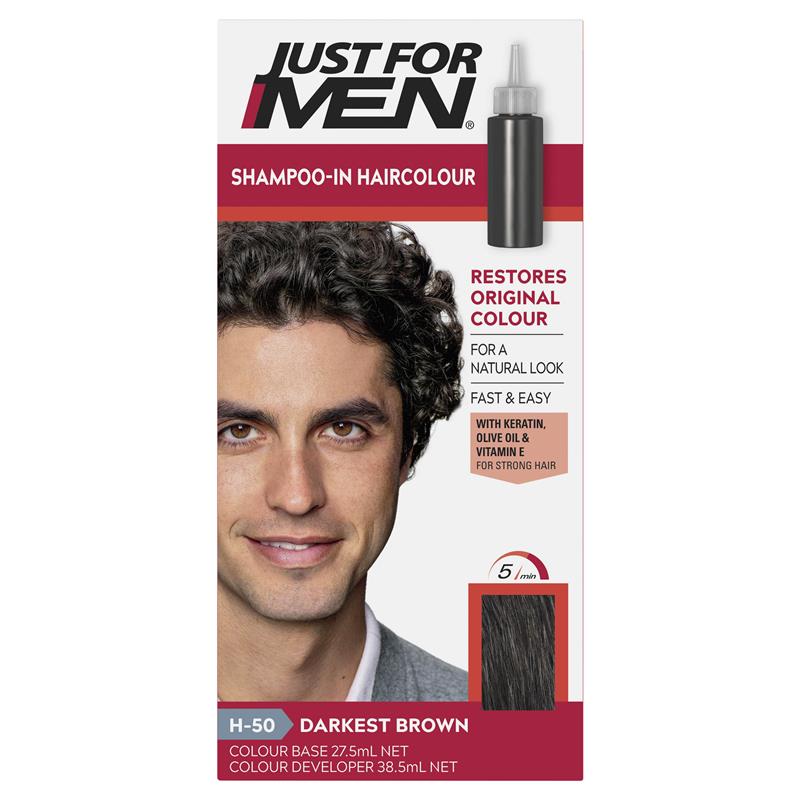Load image into Gallery viewer, Just for Men Hair Colour 50 Darkest Brown
