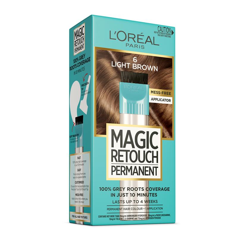 Load image into Gallery viewer, L'Oreal Paris Magic Retouch Permanent 6 Light Brown
