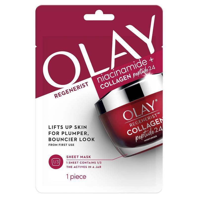 Load image into Gallery viewer, Olay Regenerist Niacinamide + Collagen Peptide24 Sheet Mask
