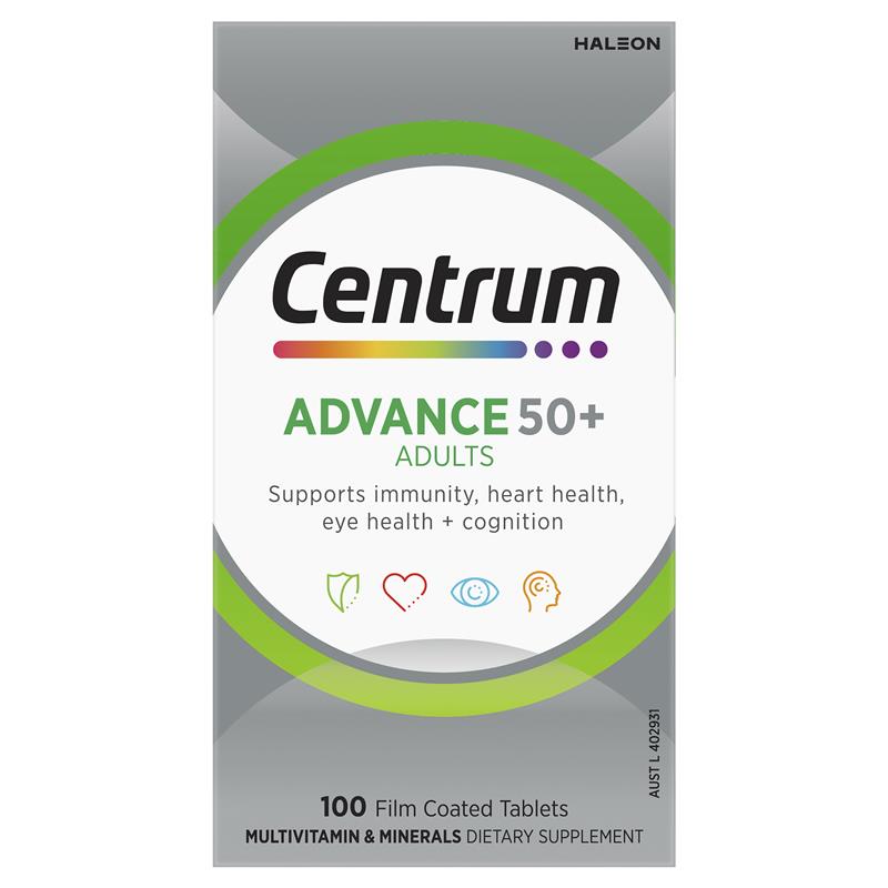 Load image into Gallery viewer, Centrum Advance 50+ 100 Tablets
