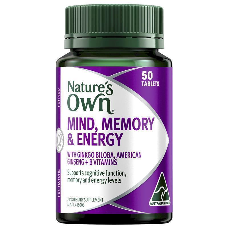 Load image into Gallery viewer, Nature's Own Mind Memory &amp; Energy 50 Tablets
