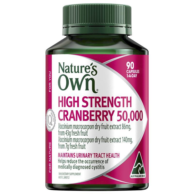 Load image into Gallery viewer, Nature's Own High Strength Cranberry 50,000mg 90 Capsules
