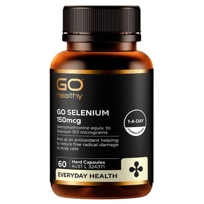 Load image into Gallery viewer, GO Healthy Selenium 150mcg 60 Hard Capsules
