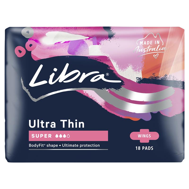 Load image into Gallery viewer, Libra Ultra Thins Pads Wings Super 18
