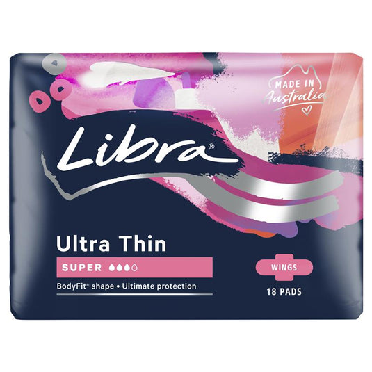 Libra Ultra Thins Pads Wings Super 18