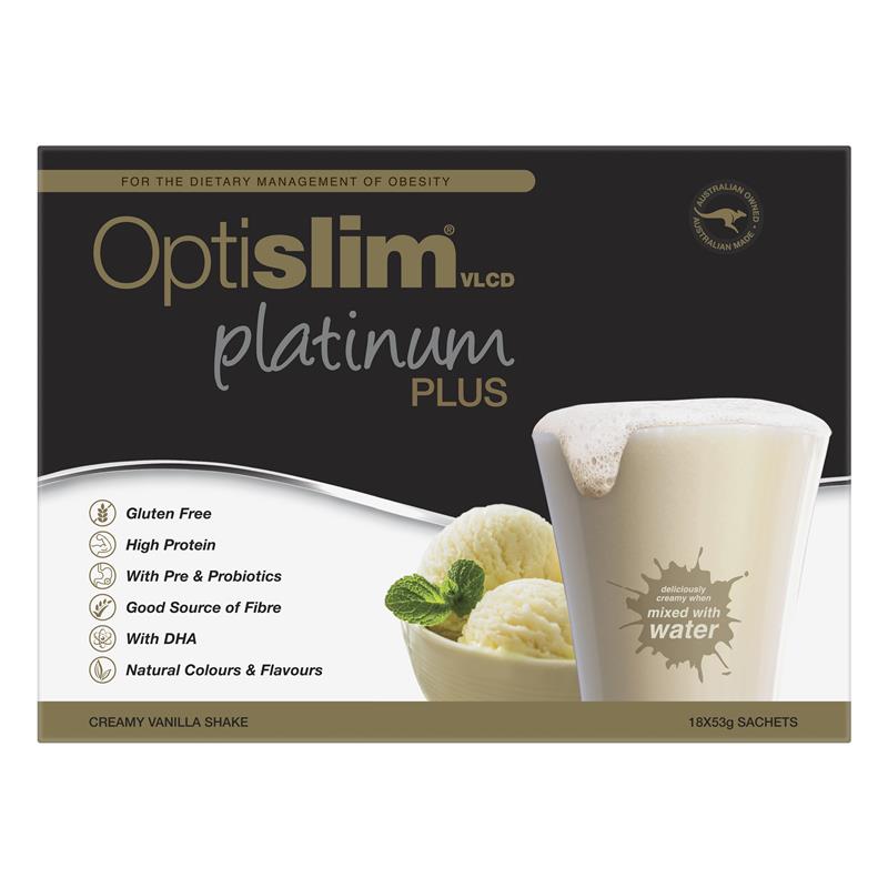 Load image into Gallery viewer, Optislim VLCD Platinum PLUS Vanilla 18x53g
