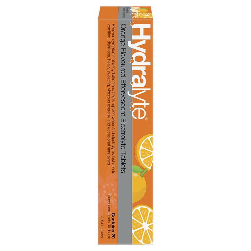 Load image into Gallery viewer, Hydralyte Electrolyte Effervescent Orange 20 Tablets
