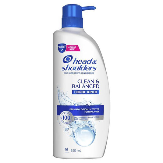 Head & Shoulders Clean & Balanced Conditioner 850ml