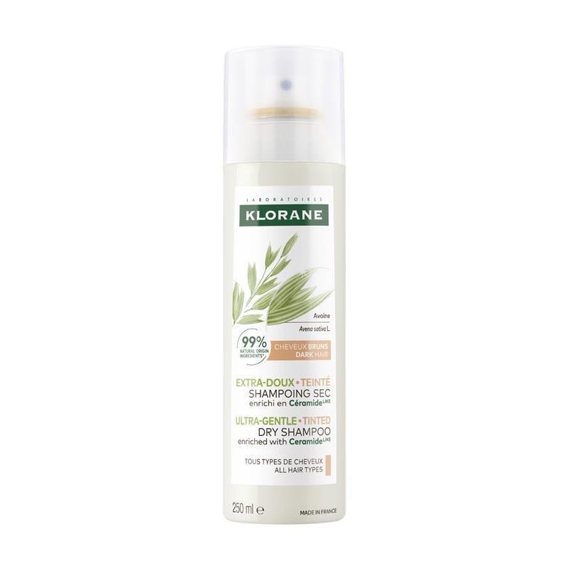 Load image into Gallery viewer, Klorane Dry Shampoo With Oat &amp; Ceramide Dark Hair 250ml
