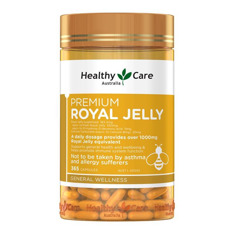 Load image into Gallery viewer, Healthy Care Royal Jelly 1000mg 365 Capsules
