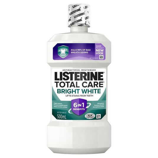 Listerine Mouthwash Bright White 500ml