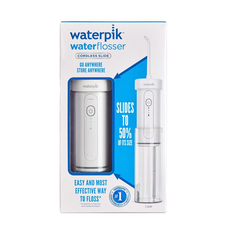 Load image into Gallery viewer, Waterpik Cordless Slide Travel Water Flosser White
