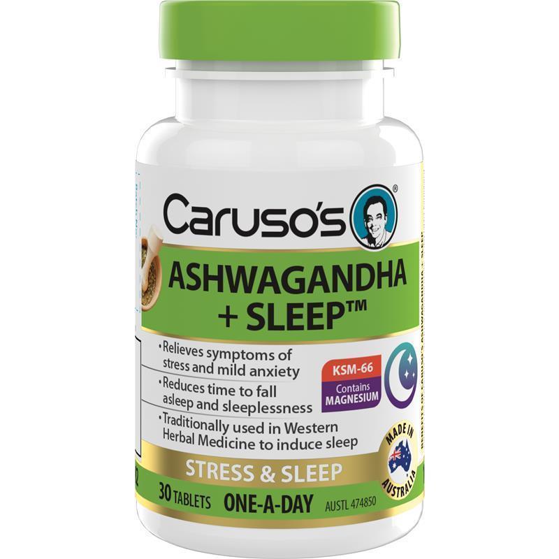 Load image into Gallery viewer, Carusos Ashwagandha + Sleep 30 Tablets
