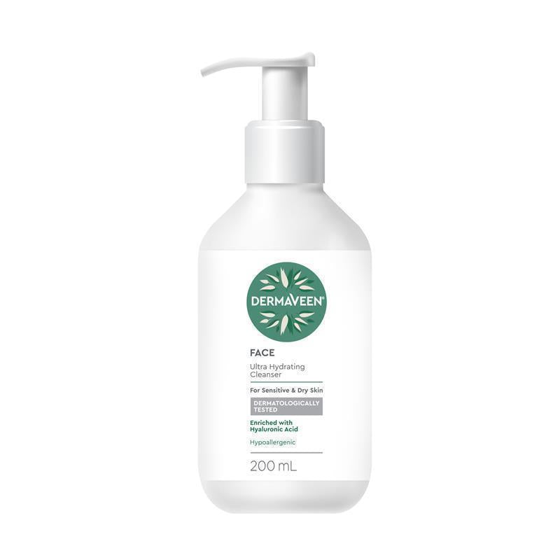 Load image into Gallery viewer, DermaVeen Face Ultra Hydrating Cleanser 200ml
