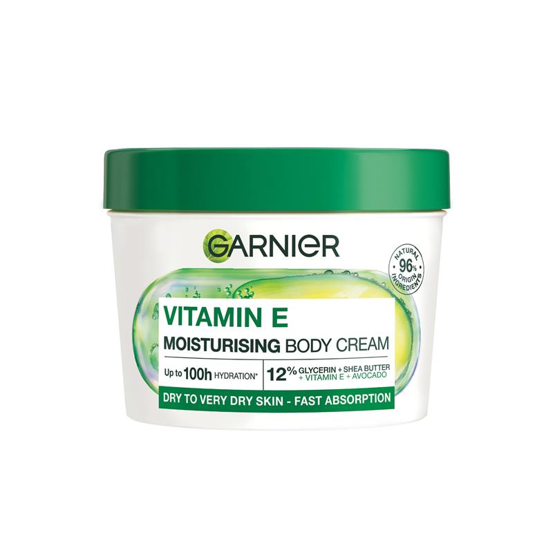 Load image into Gallery viewer, Garnier Body Vitamin E Moisturising Body Cream 380ml
