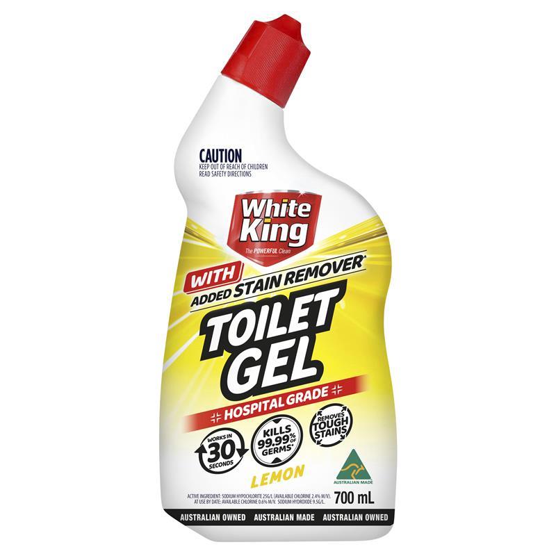 Load image into Gallery viewer, White King Toilet Gel With Stain Remover Lemon 700ml
