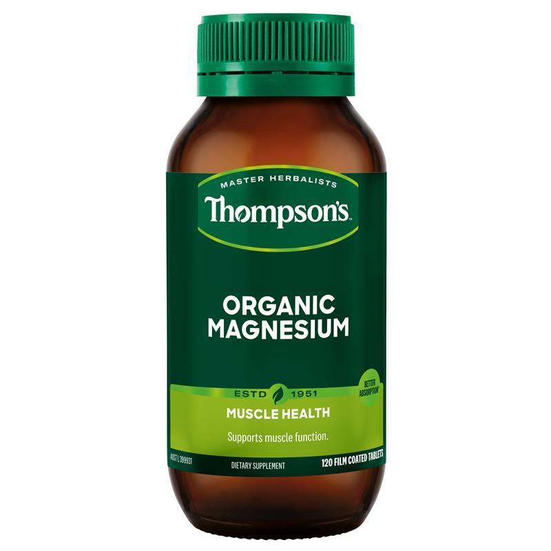 Load image into Gallery viewer, Thompson's Organic Magnesium 120 Tablets
