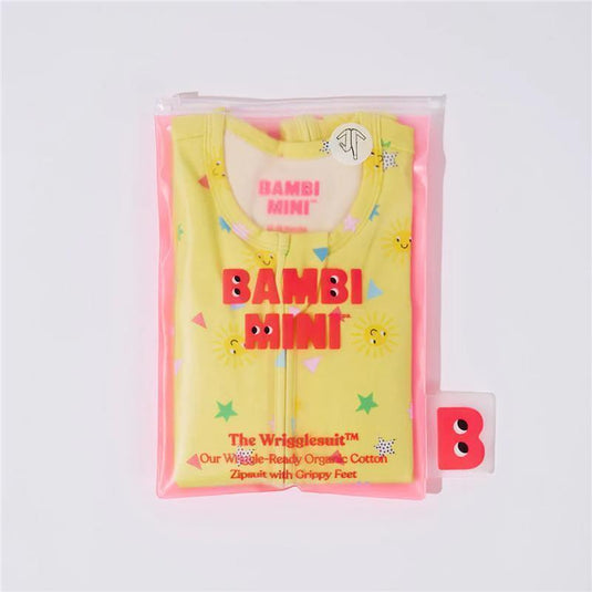 Bambi Mini Co. Wrigglesuit 0 Newborn Elfin Yellow