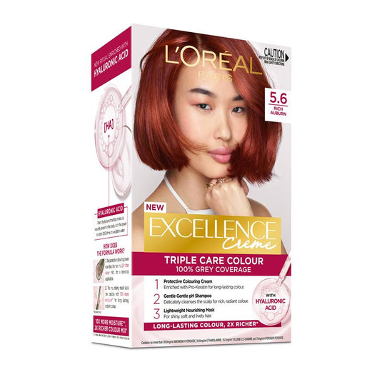 L'Oreal Excellence Creme 5.6 Rich Auburn Hair Colour