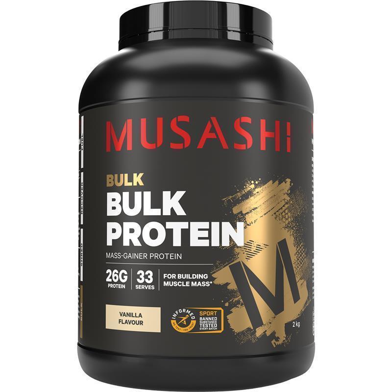 Load image into Gallery viewer, Musashi Bulk Protein Vanilla 2kg
