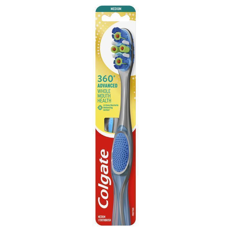 Load image into Gallery viewer, Colgate Toothbrush 360 Advanced Whole Mouth Health Medium
