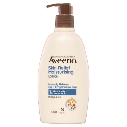 Aveeno Skin Relief Fragrance Free Moisturising Body Lotion 354mL