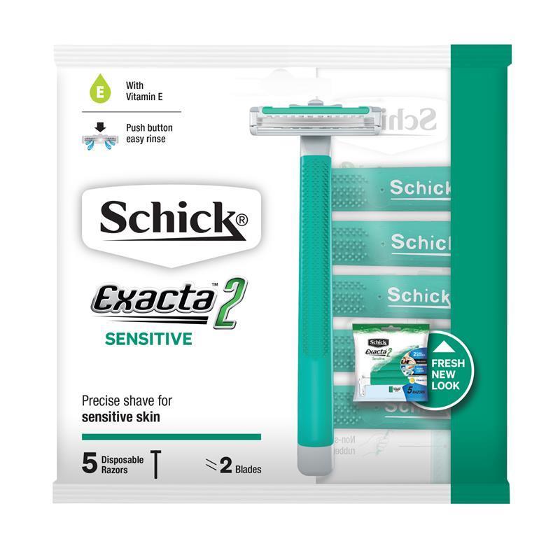 Load image into Gallery viewer, Schick Exacta2 Sensitive 5 Disposable Razors
