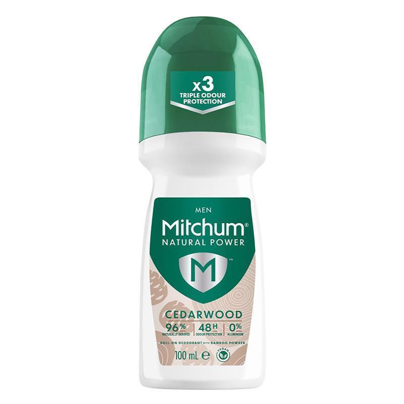 Load image into Gallery viewer, Mitchum for Men Natural Power Cedarwood Roll On 100ml
