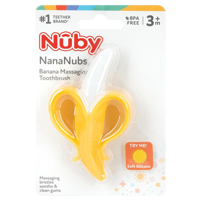Load image into Gallery viewer, Nuby Nana Nubs Massaging Toothbrush
