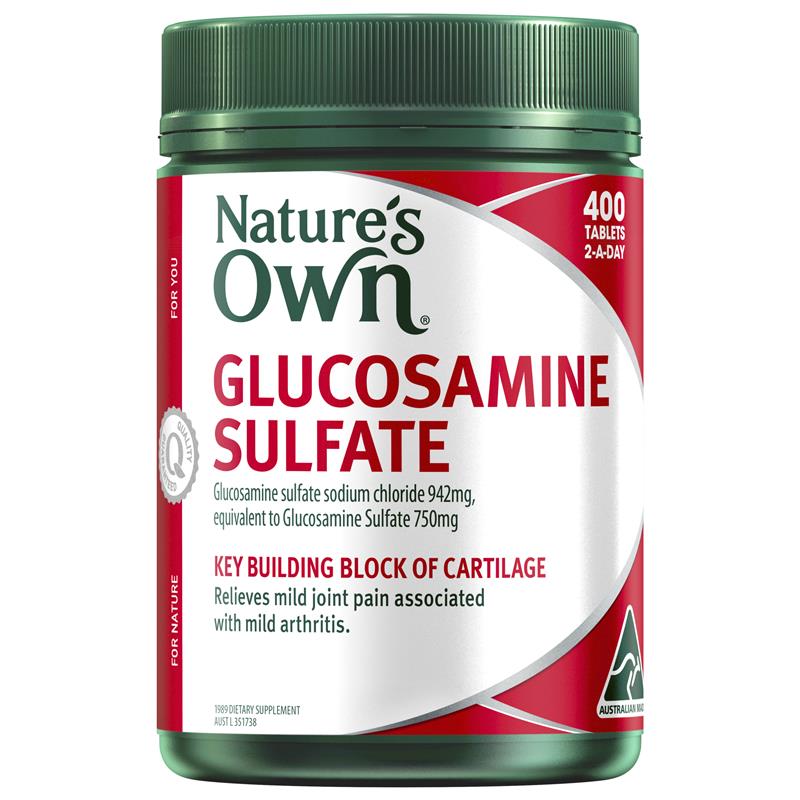 Load image into Gallery viewer, Nature's Own Glucosamine Sulfate 400 Tablets
