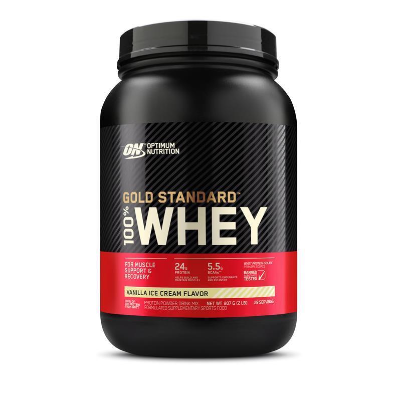 Load image into Gallery viewer, Optimum Nutrition Gold Standard 100% Whey Vanilla Ice Cream 907g
