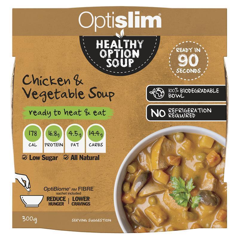 Load image into Gallery viewer, Optislim Healthy Option Meal Chicken &amp; Vegetable Soup 300g
