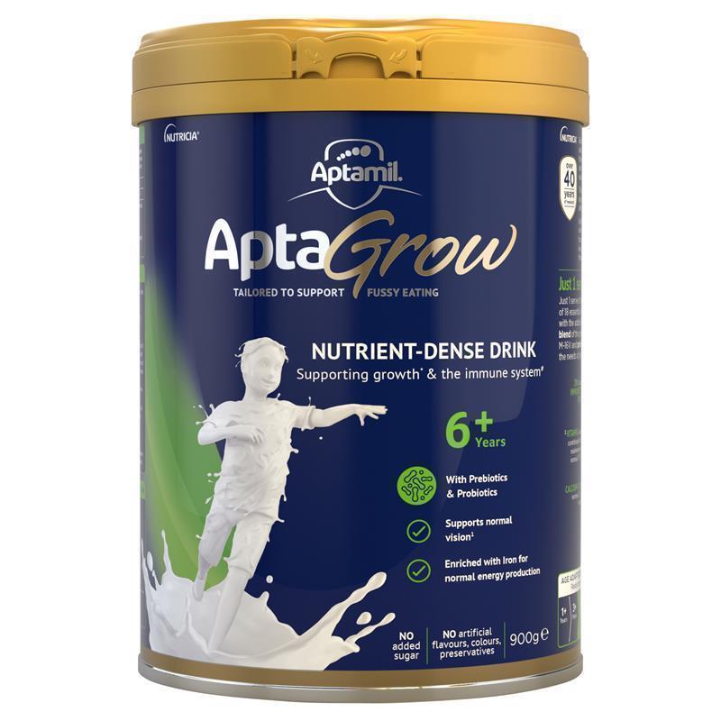 Load image into Gallery viewer, AptaGrow Nutrient-Dense Milk Drink From 6+ Years 900g
