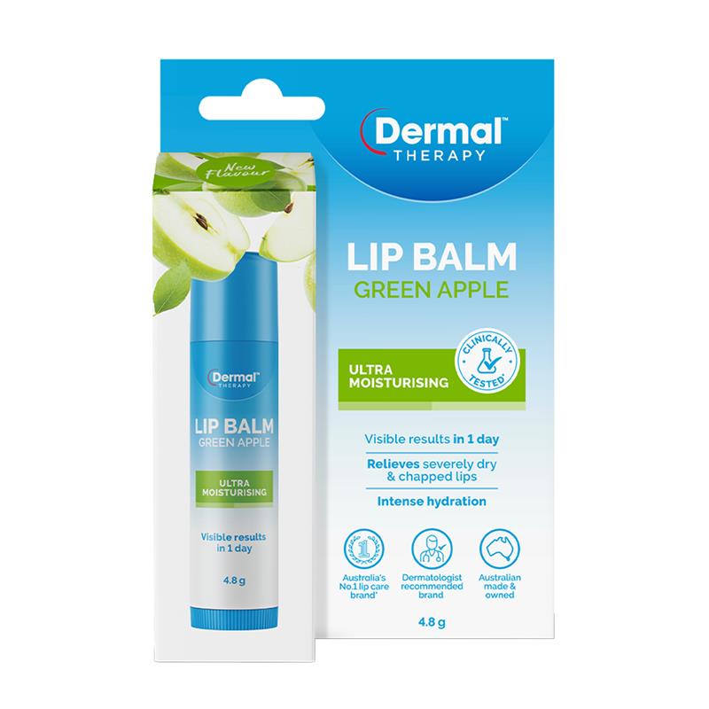 Load image into Gallery viewer, Dermal Therapy Lip Balm Stick Green Apple 4.8g
