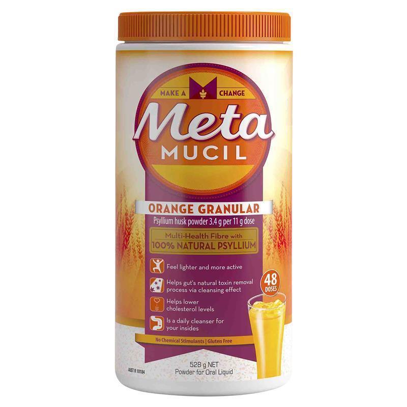 Load image into Gallery viewer, Metamucil Fibre Supplement Orange 48 Dose 528g
