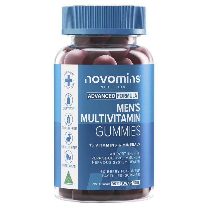 Load image into Gallery viewer, Novomins Mens Multivitamin 60 Gummies
