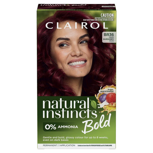 Clairol Natural Instincts Bold Deep Burgundy Permanent Hair Colour