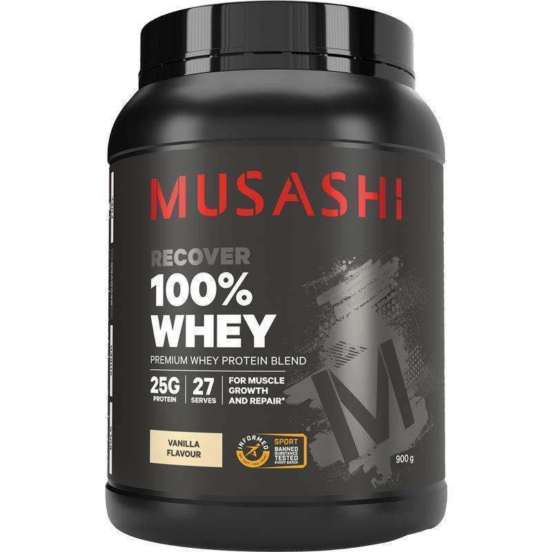 Load image into Gallery viewer, Musashi 100% Whey Vanilla 900g
