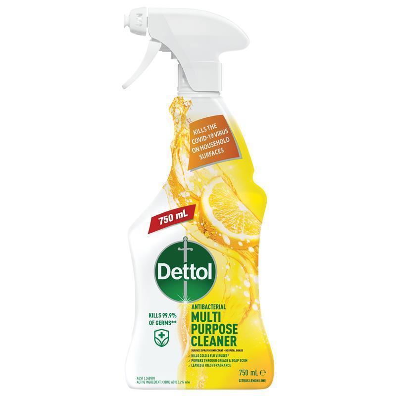 Load image into Gallery viewer, Dettol Multipurpose Cleaner Citrus Lemon Lime Trigger 750ml
