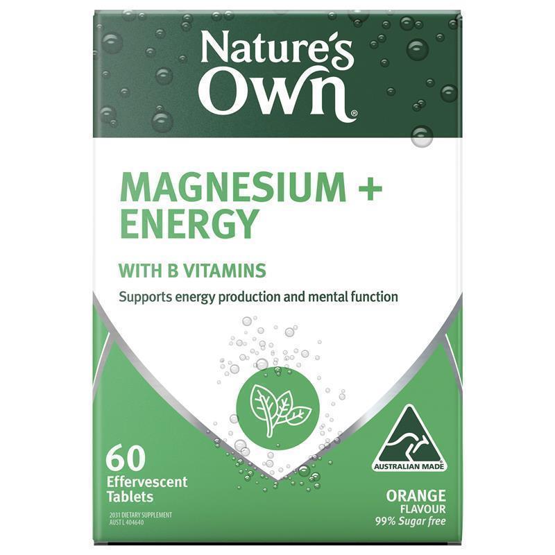 Load image into Gallery viewer, Nature's Own Magnesium + Energy Effervescent 60 Tablets
