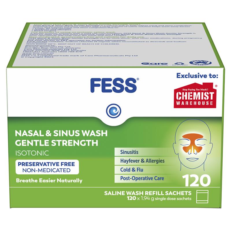 Load image into Gallery viewer, Fess Nasal &amp; Sinus Wash 120 Sachets
